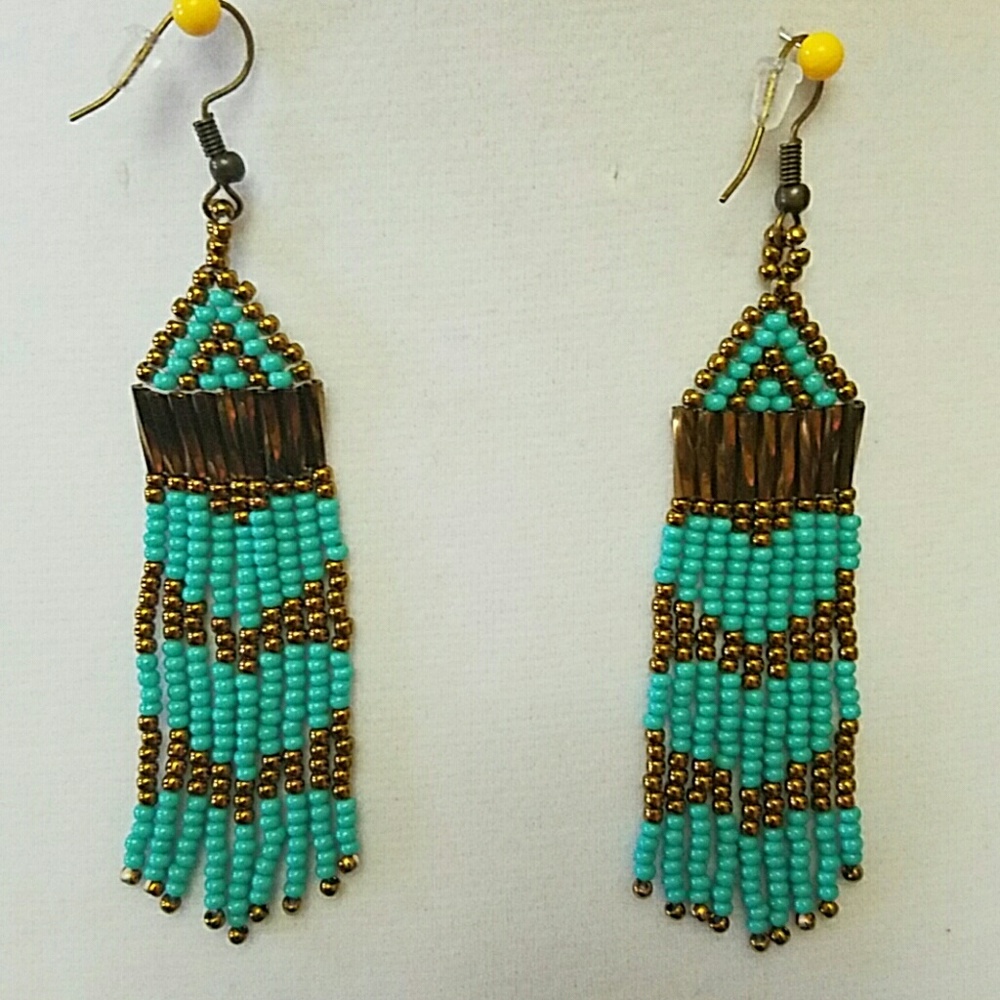 Handmade bead earrings