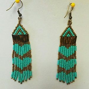 Handmade bead earrings