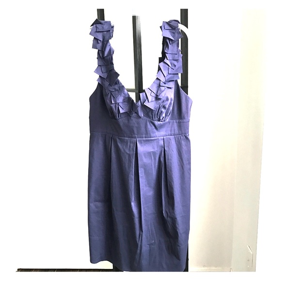 BCBG Max Azria Navy Ruffle Detail Tank Dress - Picture 1 of 4