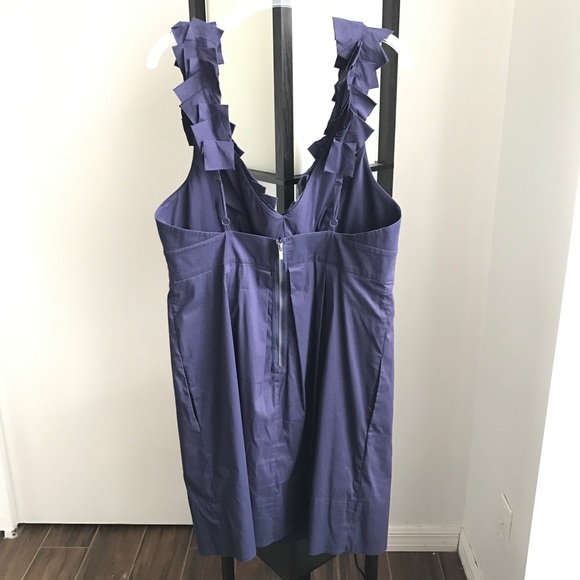 BCBG Max Azria Navy Ruffle Detail Tank Dress - Picture 3 of 4