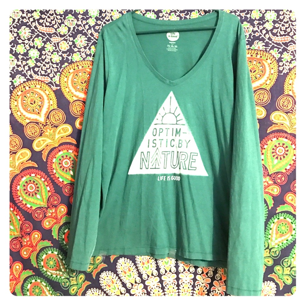 Life Is Good, Optimistic by Nature Long Sleeve Tee