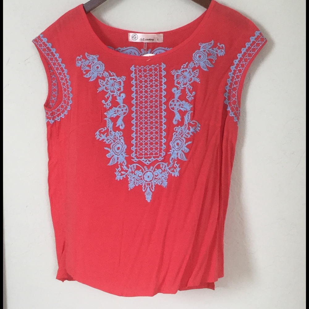 5 for $25 Embroidered top. NWT. Last one!