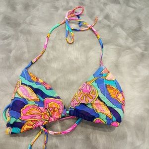 Shirred up slide bra