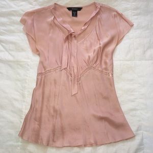 Petal Pink 100% Silk Express Blouse