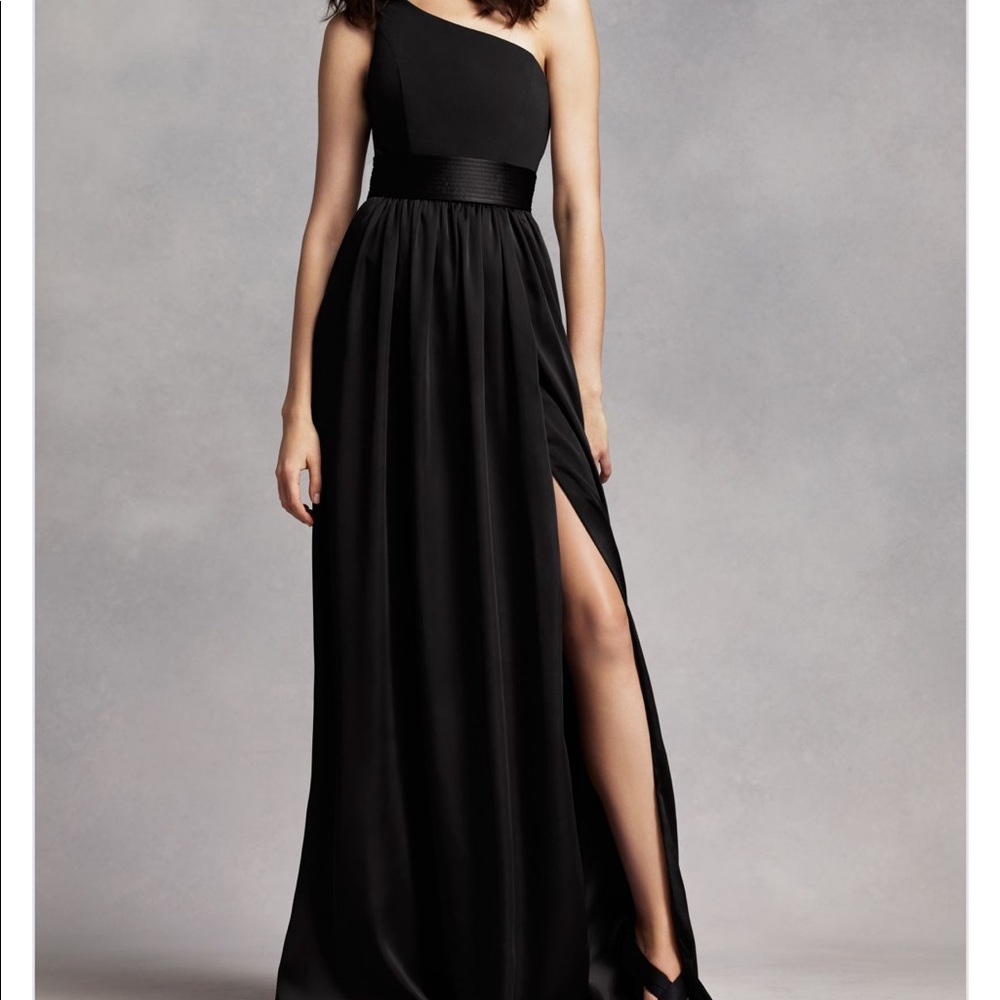 Vera Wang black bridesmaid dress