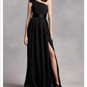 Vera Wang black bridesmaid dress