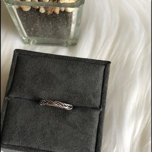 925 Sterling Silver Rope Braid Ring