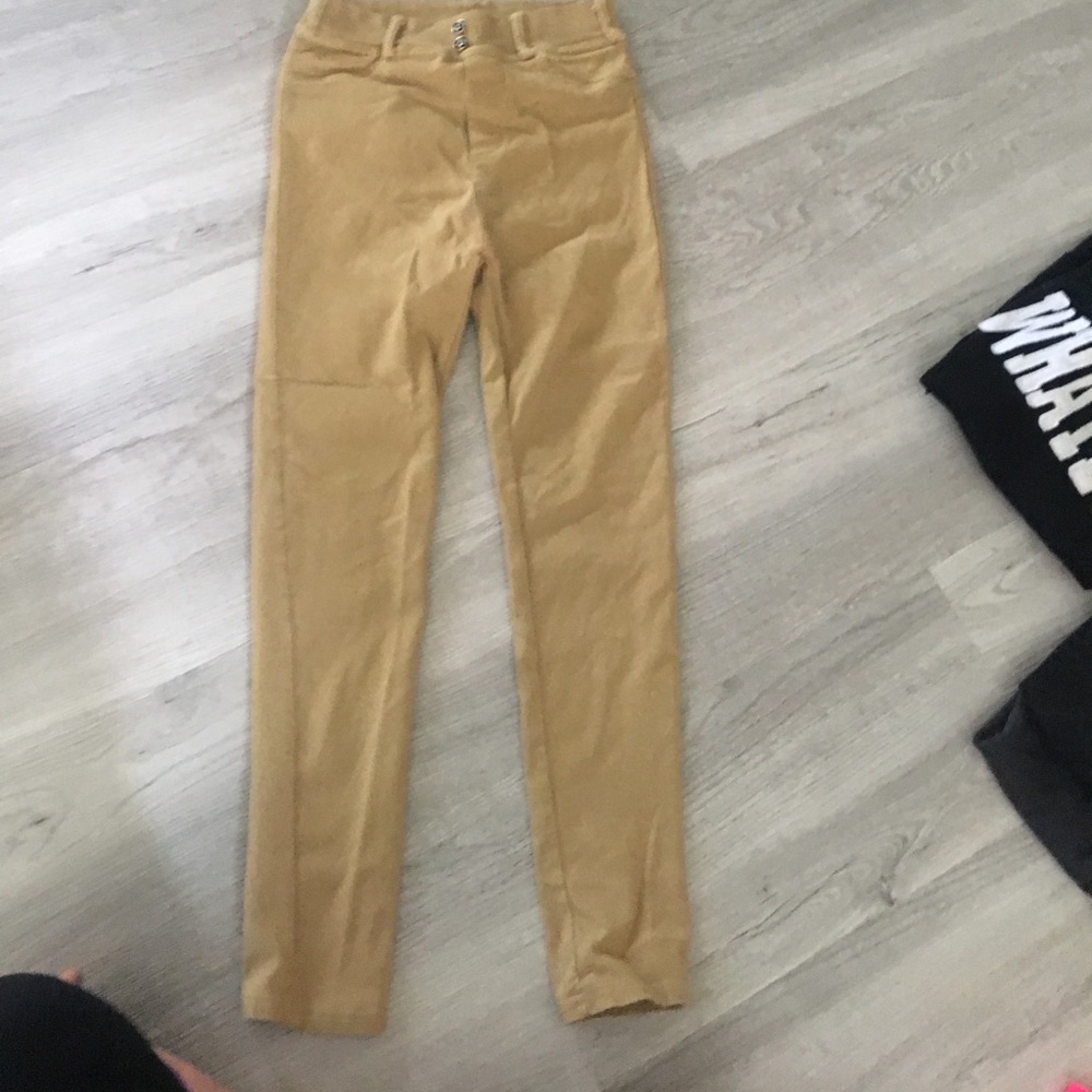 Khaki leggings