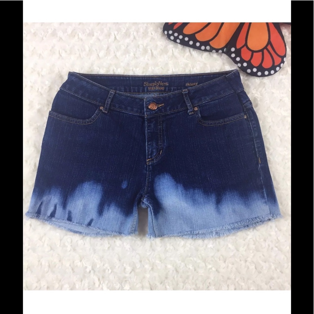Simply Vera Womens Stretch Skinny Shorts Sz 6