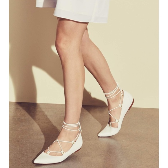 Halogen "Owen" pointy toe Ghillie flat - Picture 5 of 5