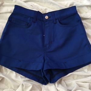 NWT cobalt blue high waisted shorts