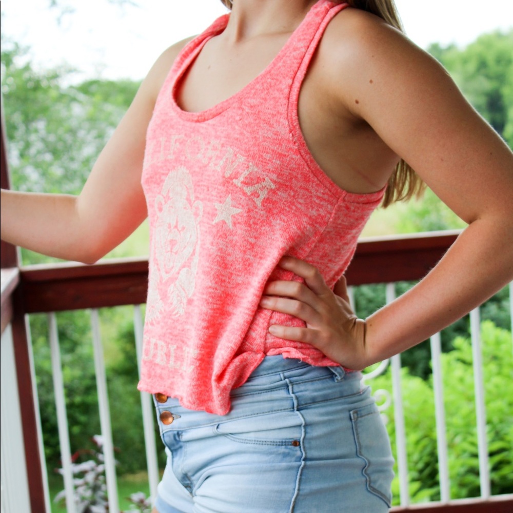 Cute pink tank top