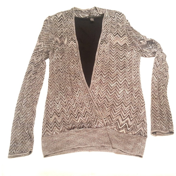 Metallic Silver Blouse - Picture 2 of 6