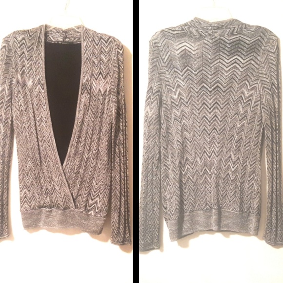 Metallic Silver Blouse - Picture 3 of 6