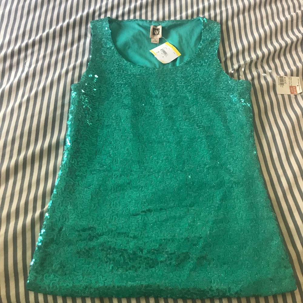 sequined Anne Klein blouse