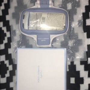Dolce & Gabbana light blue jogging phone holder