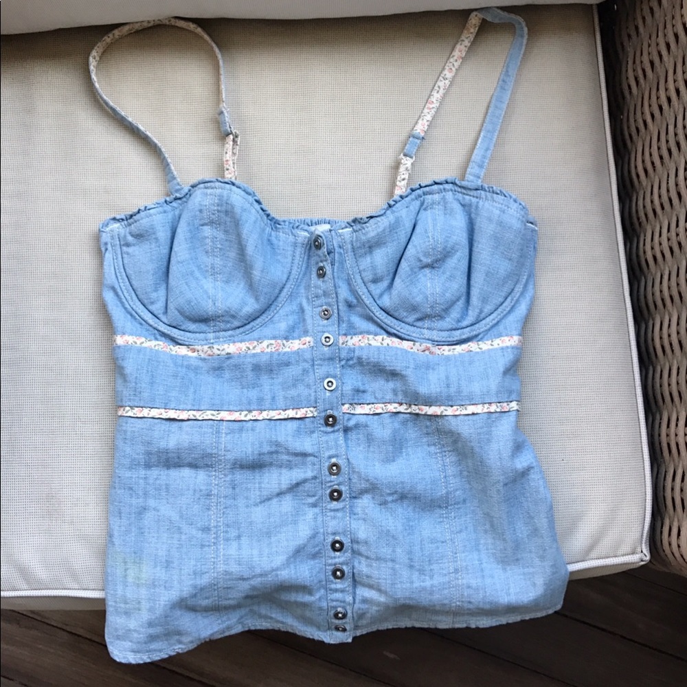 Gilly Hicks denim tank