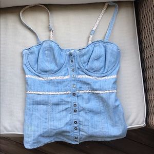 Gilly Hicks denim tank