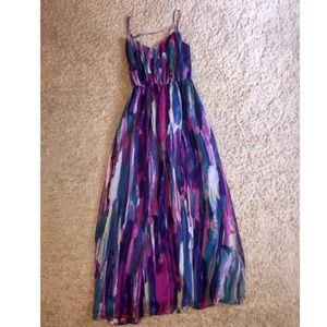 Jack by BB Dakota fuchsia print maxi dress