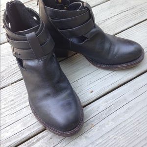 ASOS Black Cutout Booties