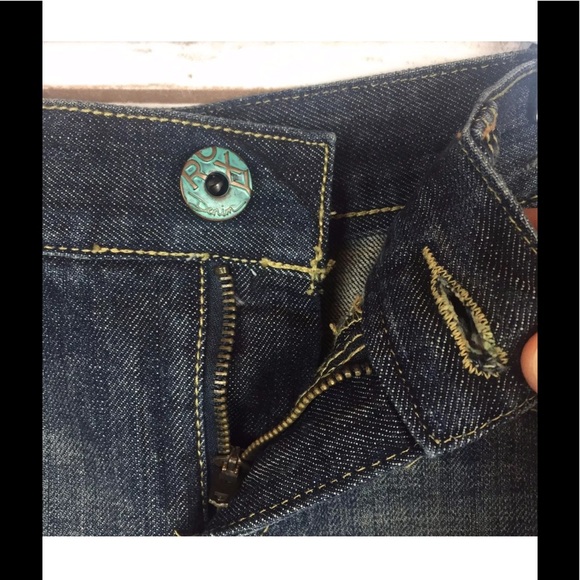 NEW Roxy Women's Distressed Denim Mini Skirt Sz 5 - Picture 8 of 8