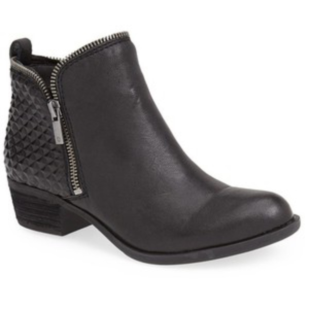 Lucky Brand Women Bartalino US 7 Black Ankle Booti