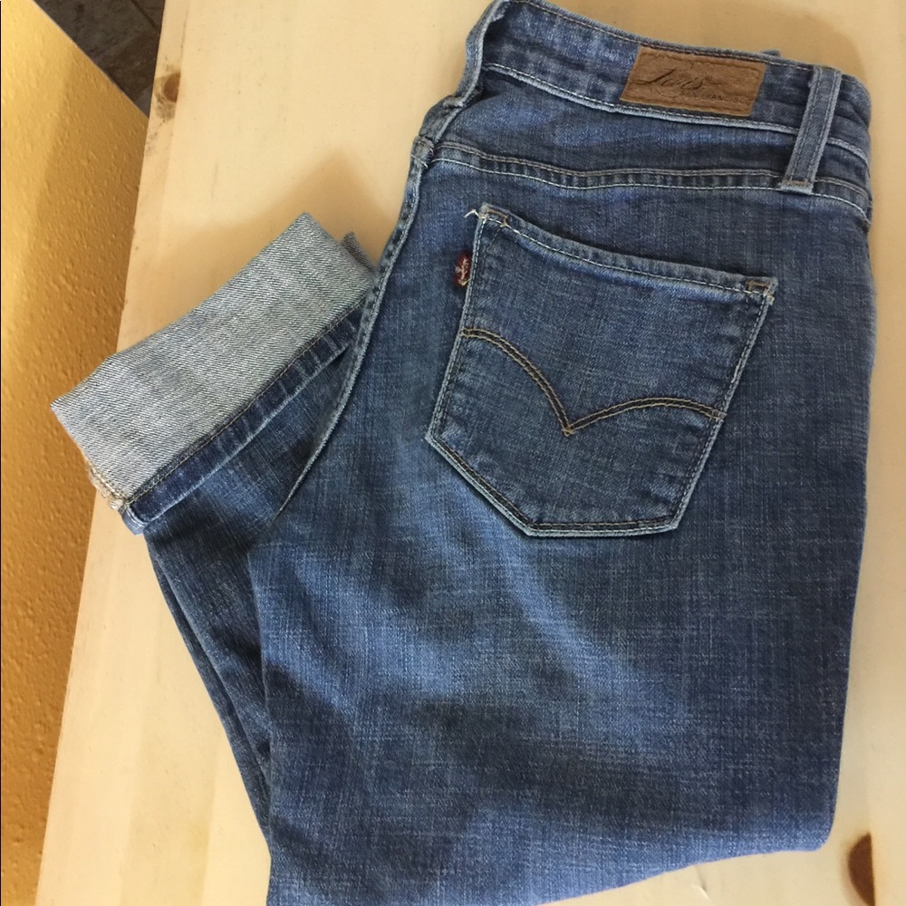 LEVI'S San Francisco Skinny Cropped Jeans size 2