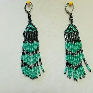 Handmade bead earrings