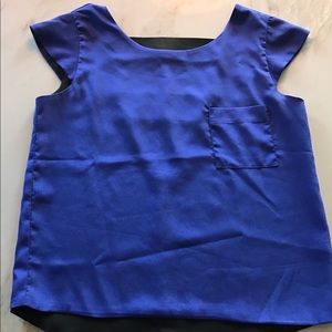 Blue "Just Ginger" shirt with awesome back!