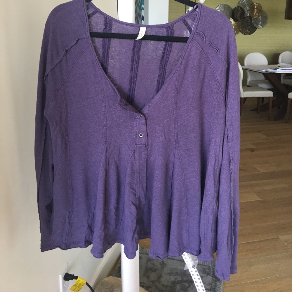 Free People Henley Swing Top