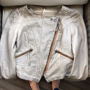 Free people vegan leather jacket size 2