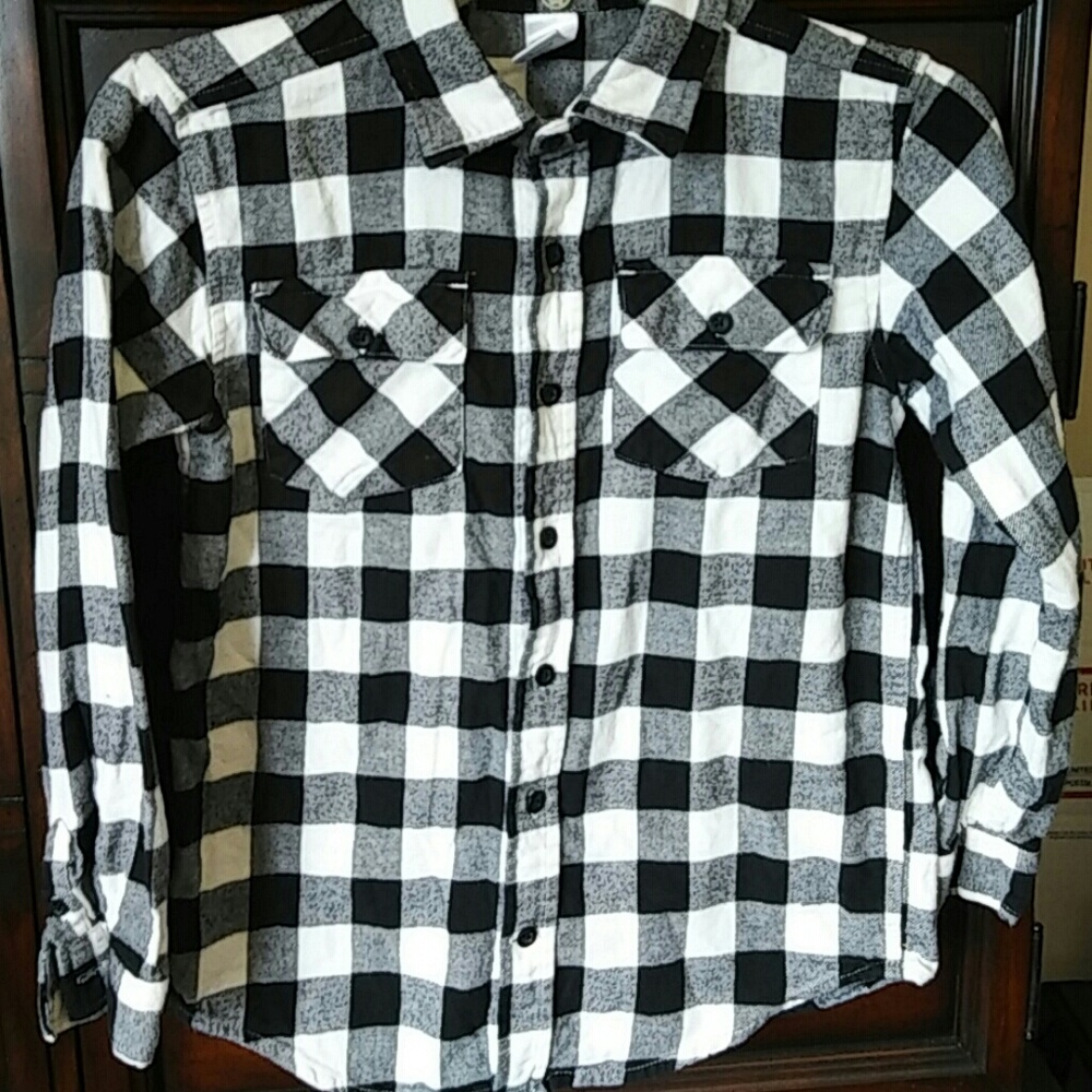 Gymboree Flannel Shirt Size 7/8 - Picture 2 of 3