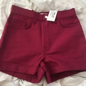 NWT burgundy shorts
