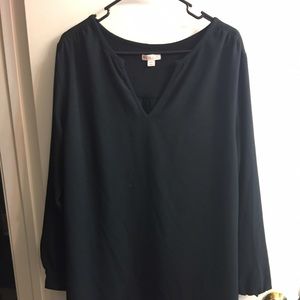 Merona Size 2x  black above the knee length dress