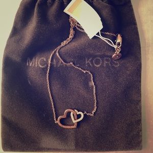 NWT Rose Gold Double💕 Michael Kors Necklace