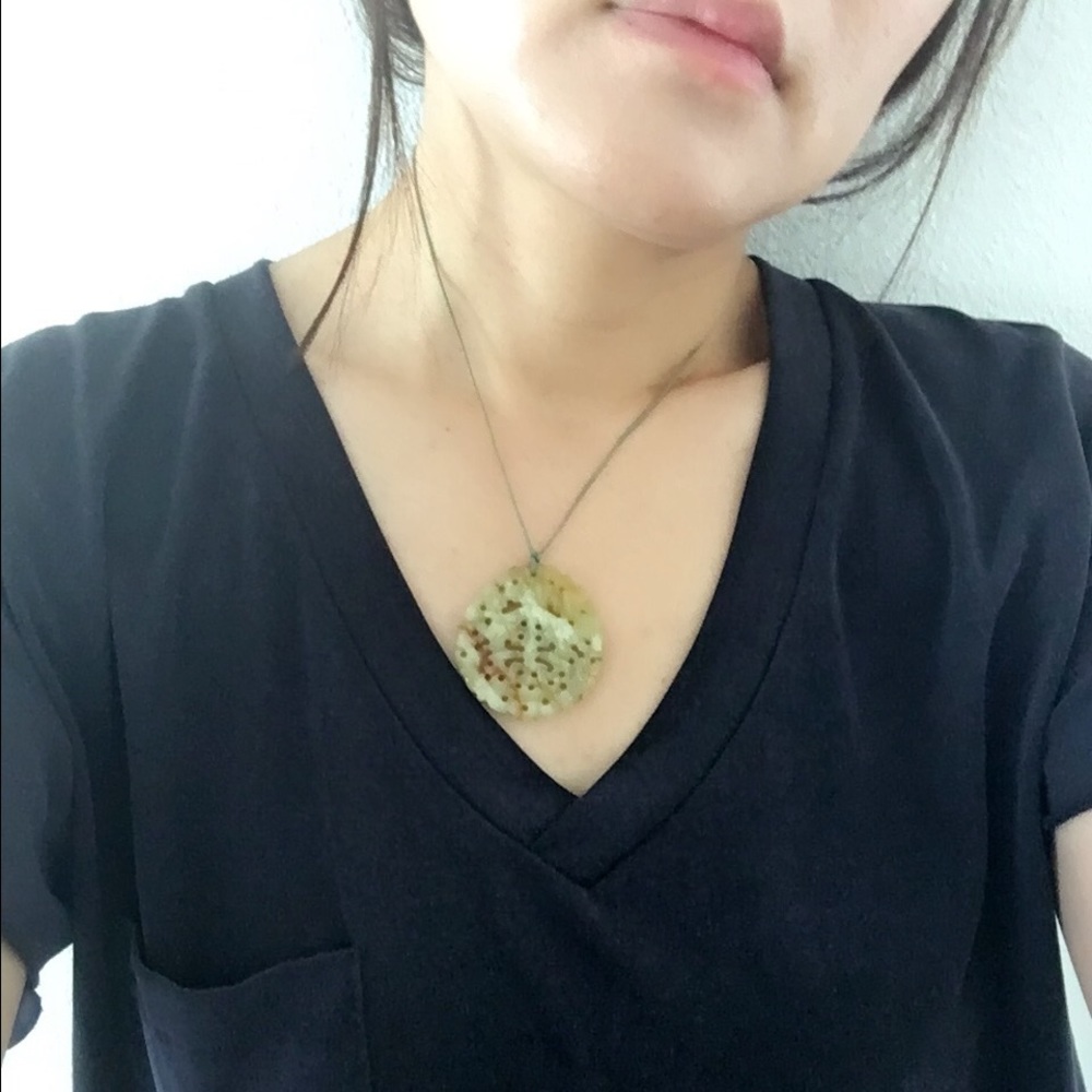 One-of-a-Kind Handmade Faux Jade Necklace