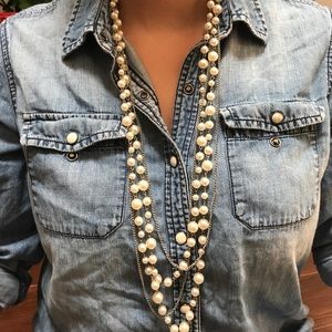 Pearl chain necklace