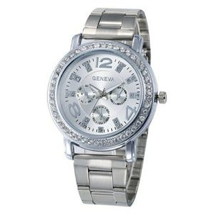 💲STUNNING SILVER STAINLESS STEEL QUARTZ WATCH