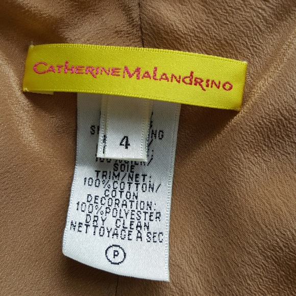 Catherine Malandrino 100% Silk Dress SIZE 4 - Picture 4 of 5