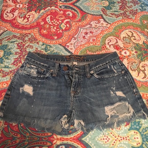 A&F Distressed shorts - Picture 2 of 3