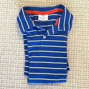 Hanna Andersson Boys polo, blue and white