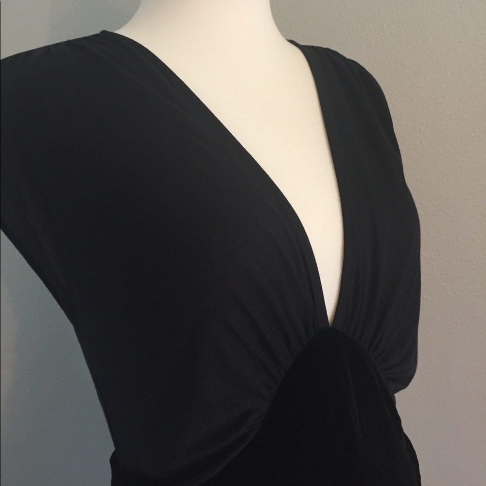 Diane Von Furstenberg silk blend velvet top