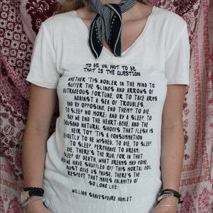 Forever 21 Shakespeare Quote Tee