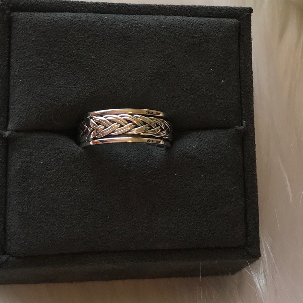 925 Sterling Silver Ring (braid band)