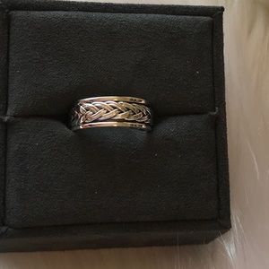 925 Sterling Silver Ring (braid band)