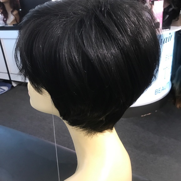 Black Angle Cut Bob HairuWear Quality 2020 main image 4