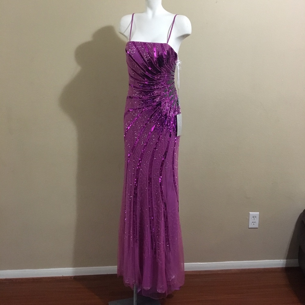 Vintage Sequined mauve gown
