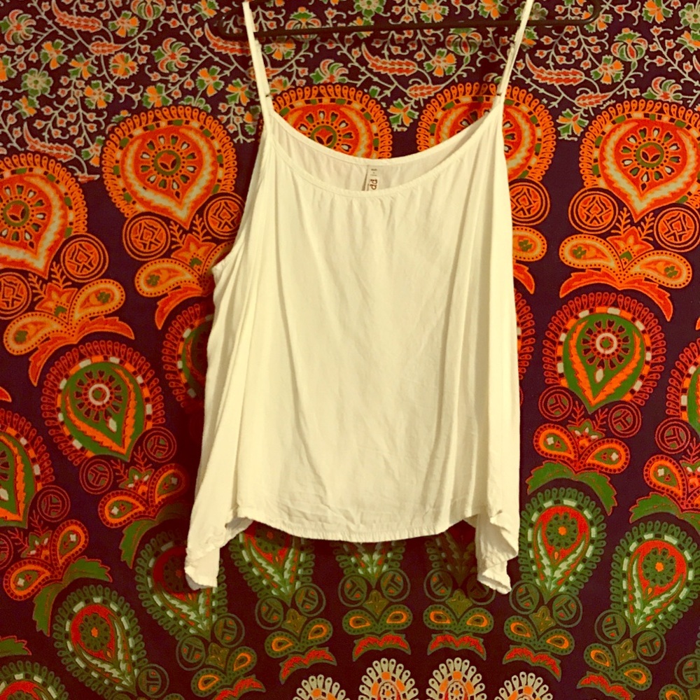 Cute and Comfy Dressy White Crop Top