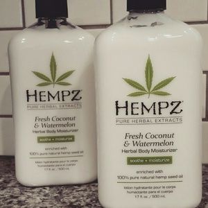 Fresh coconut and watermelon moisturizer