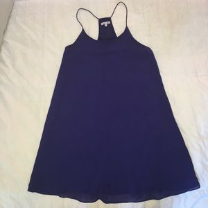 Naked Zebra Navy Blue Racerback Dress